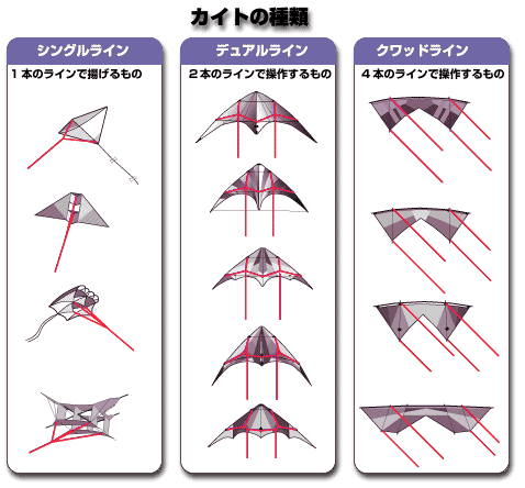 カイトの種類